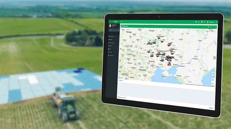 Monitoring online maszyn rolniczych „VCloud”